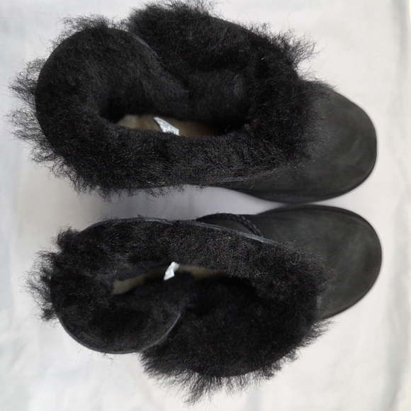 UGG Black Shearling Ankle Boots - Picture 4 of 11